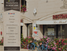 Tablet Screenshot of hostellerie-mont-aime.com